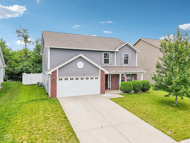 1739 Wedgewood Pl, Avon, IN 46123 - traditional-style home featuring driveway, brick siding, roof with shingles, and an attached garage
