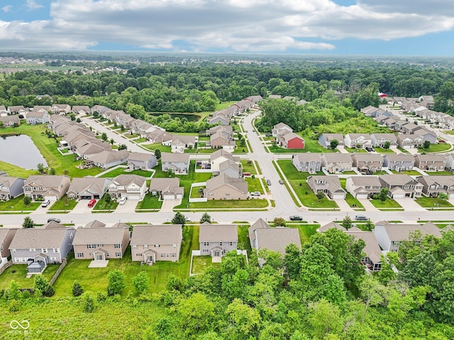 1739 Wedgewood Pl, Avon, IN 46123 - aerial perspective of suburban area featuring a large body of water