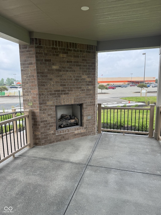 4995 S 650 W, Jamestown, IN 46147 - view of patio / terrace with an outdoor brick fireplace