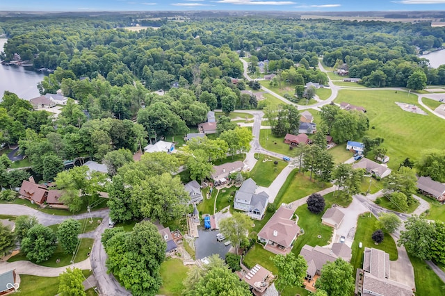 101 Jefferson Vly, Coatesville, IN 46121 - aerial view of residential area featuring a large body of water