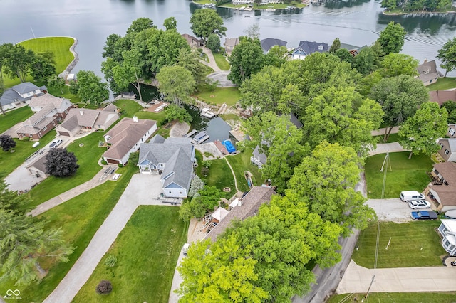 101 Jefferson Vly, Coatesville, IN 46121 - aerial perspective of suburban area featuring a large body of water