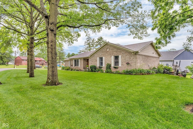 101 Jefferson Vly, Coatesville, IN 46121 - single story home featuring a front lawn, brick siding, and roof with shingles