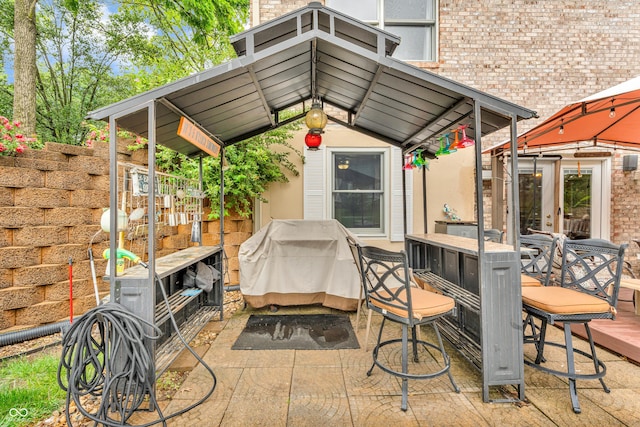 101 Jefferson Vly, Coatesville, IN 46121 - view of patio featuring area for grilling