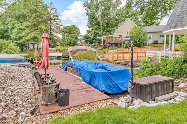 101 Jefferson Vly, Coatesville, IN 46121 - view of wooden terrace
