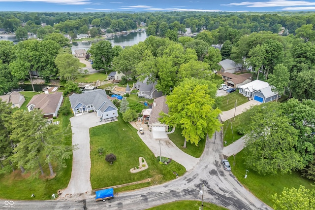 101 Jefferson Vly, Coatesville, IN 46121 - aerial view of property and surrounding area featuring nearby suburban area and a large body of water