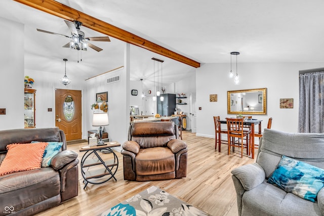 101 Jefferson Vly, Coatesville, IN 46121 - living area with light wood-style flooring and a ceiling fan