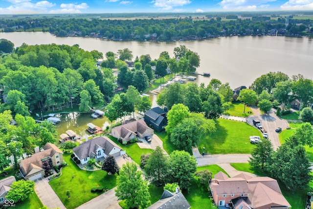 826 N Lanyard Dr, Cicero, IN 46034 - aerial view of residential area featuring a nearby body of water