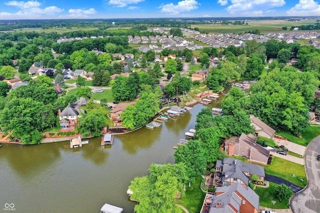 826 N Lanyard Dr, Cicero, IN 46034 - aerial view of residential area with a nearby body of water