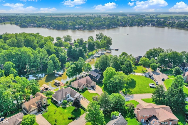 826 N Lanyard Dr, Cicero, IN 46034 - aerial view of residential area with a nearby body of water