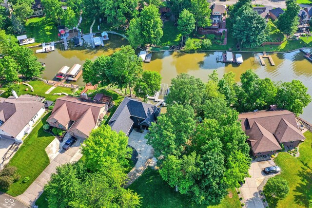 826 N Lanyard Dr, Cicero, IN 46034 - aerial view of residential area with a large body of water