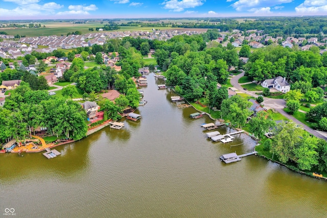 826 N Lanyard Dr, Cicero, IN 46034 - aerial view of residential area with a large body of water and a tree filled landscape