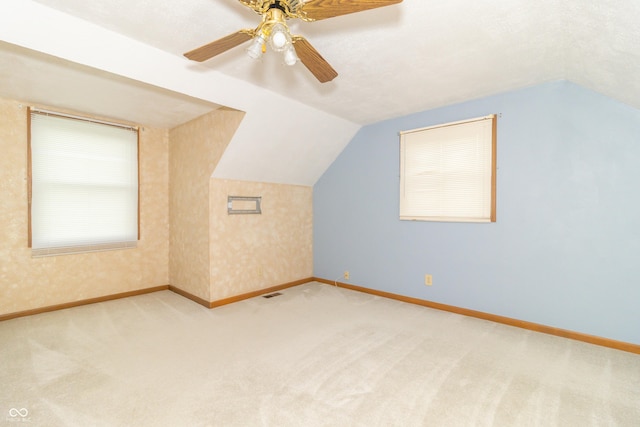 391 W 500 S, Anderson, IN 46013 - bonus room with vaulted ceiling, carpet floors, and ceiling fan