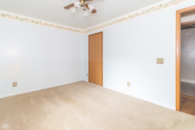 391 W 500 S, Anderson, IN 46013 - carpeted empty room with a ceiling fan and baseboards