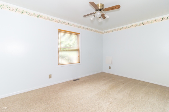 391 W 500 S, Anderson, IN 46013 - spare room with light carpet and ceiling fan