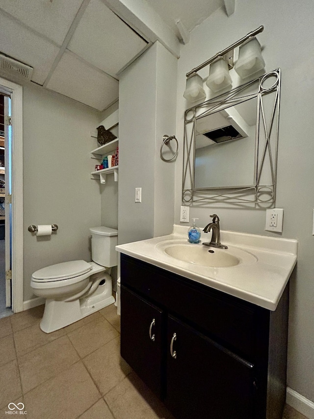 419 N 14th Ave, Beech Grove, IN 46107 - bathroom featuring vanity and tile patterned flooring