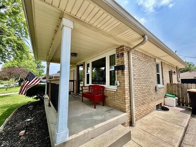 419 N 14th Ave, Beech Grove, IN 46107 - view of porch