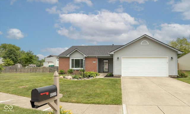 18005 Gasparilla Ct, Westfield, IN 46062 - single story home featuring an attached garage, brick siding, concrete driveway, and roof with shingles