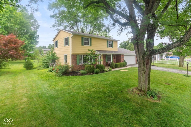 7223 Marla Dr, Indianapolis, IN 46256 - view of front of home with brick siding and a garage