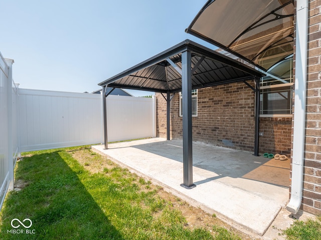 9001 Fitzgerald Dr, Indianapolis, IN 46239 - view of patio with a gazebo
