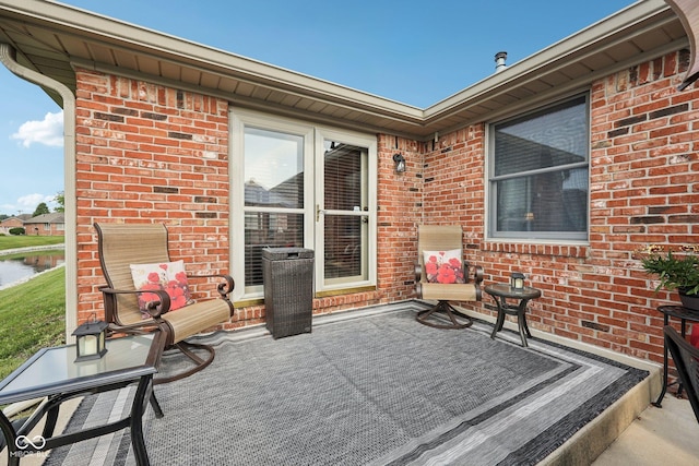 1027 Plum St Unit 39, Brownsburg, IN 46112 - view of patio / terrace with a water view