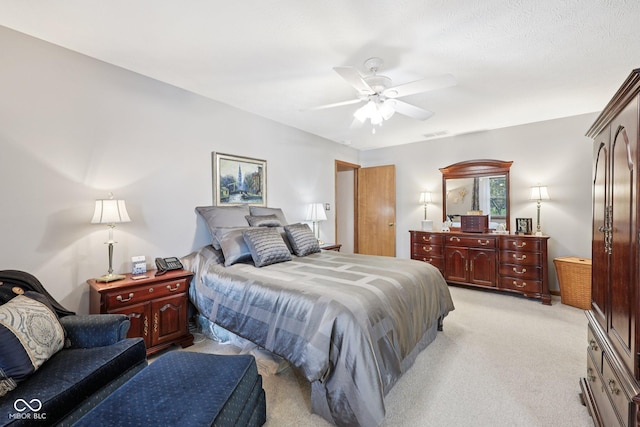 1027 Plum St Unit 39, Brownsburg, IN 46112 - bedroom featuring light colored carpet and a ceiling fan