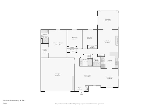 1027 Plum St Unit 39, Brownsburg, IN 46112 - view of property floor plan