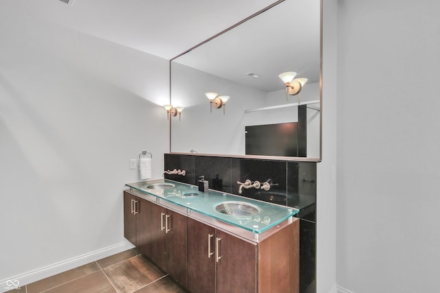 10471 Winghaven Dr, Noblesville, IN 46060 - full bathroom featuring double vanity and tile patterned flooring