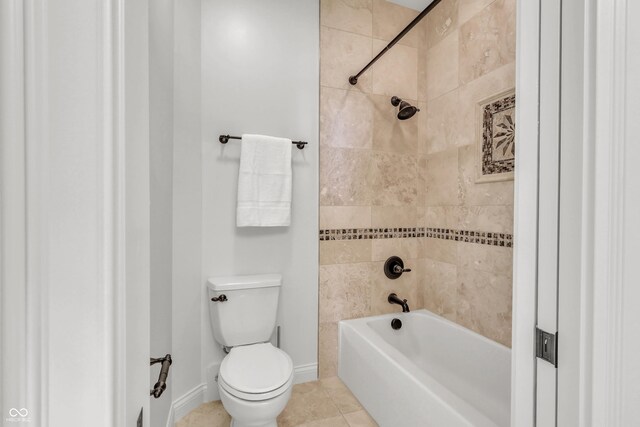 10471 Winghaven Dr, Noblesville, IN 46060 - bathroom featuring washtub / shower combination and tile patterned floors