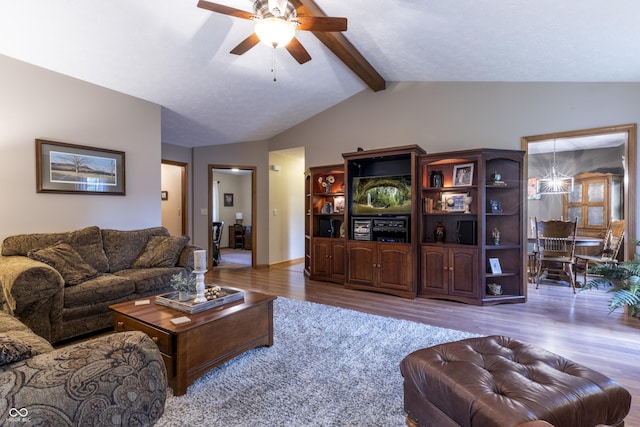 421 Kingsway Ct, Mooresville, IN 46158 - living area with wood finished floors, ceiling fan, and a chandelier