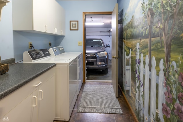 421 Kingsway Ct, Mooresville, IN 46158 - laundry room featuring cabinet space and independent washer and dryer