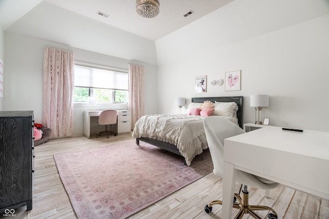 13346 W Sherbern Dr, Carmel, IN 46032 - bedroom featuring a desk and light wood-style floors