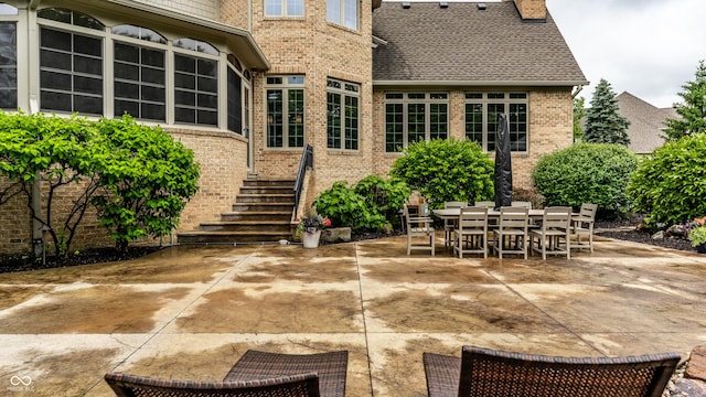 13346 W Sherbern Dr, Carmel, IN 46032 - view of patio with outdoor dining area