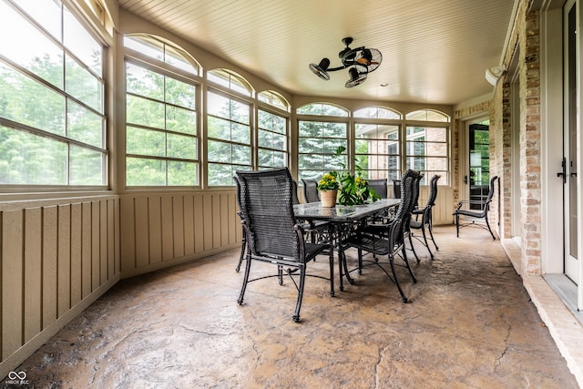 13346 W Sherbern Dr, Carmel, IN 46032 - sunroom featuring plenty of natural light and outdoor dining space