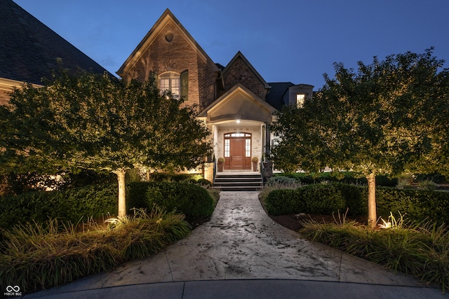 13346 W Sherbern Dr, Carmel, IN 46032 - view of front of home featuring brick siding