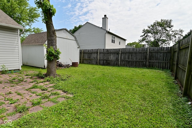 1411 Mimosa Ct, Greenfield, IN 46140 - fenced backyard with a shed