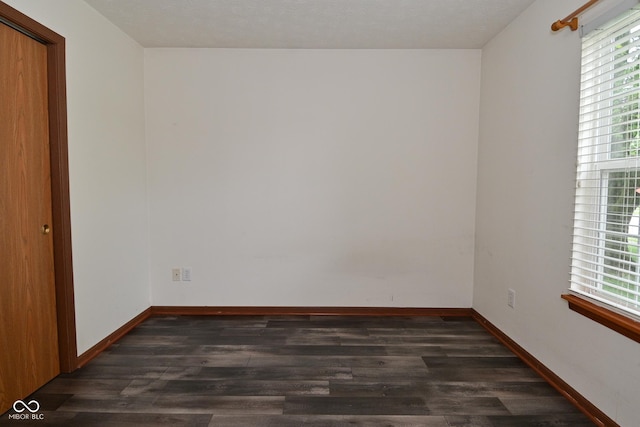 1411 Mimosa Ct, Greenfield, IN 46140 - spare room featuring dark wood-type flooring and plenty of natural light