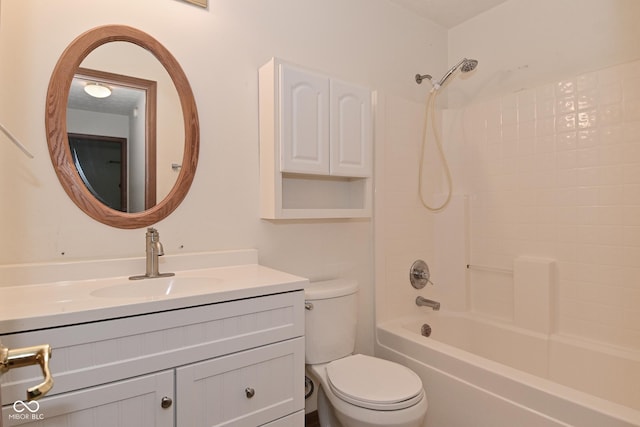 1411 Mimosa Ct, Greenfield, IN 46140 - bathroom featuring vanity and shower / tub combination