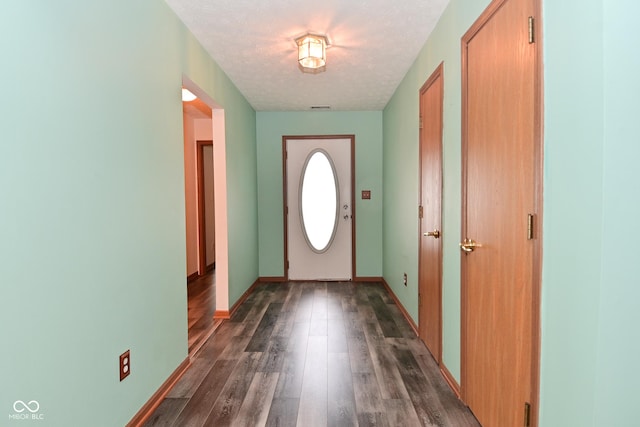 1411 Mimosa Ct, Greenfield, IN 46140 - foyer entrance with dark wood finished floors