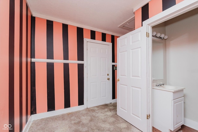 1938 N Dearborn St, Indianapolis, IN 46218 - interior space with light colored carpet and wallpapered walls