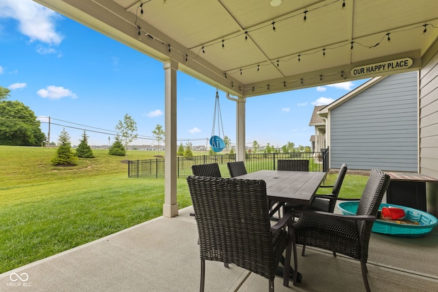 3599 Chalmers Dr, Bargersville, IN 46106 - view of patio / terrace with outdoor dining area