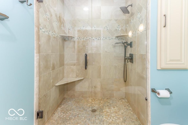 2457 N Centerline Rd, Franklin, IN 46131 - bathroom with a stall shower and toilet