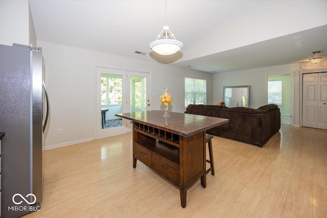11830 Sand Creek Blvd, Fishers, IN 46037 - dining area with light wood-type flooring