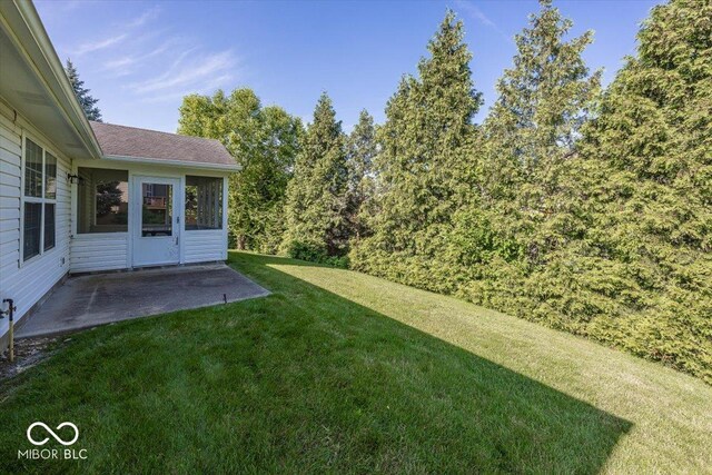 11830 Sand Creek Blvd, Fishers, IN 46037 - view of green lawn featuring a patio area
