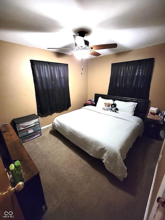 22 Brooklyn Ct, Mooresville, IN 46158 - carpeted bedroom featuring ceiling fan