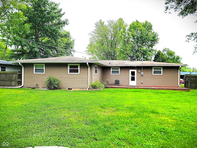 22 Brooklyn Ct, Mooresville, IN 46158 - rear view of house featuring a deck