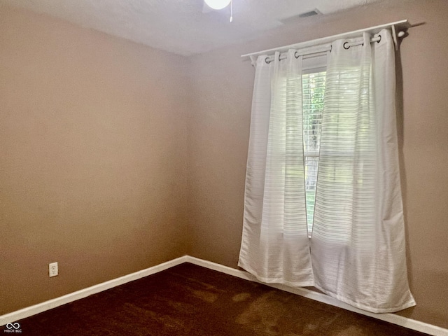 108 Meadowview Dr, Mooresville, IN 46158 - unfurnished room featuring dark carpet and baseboards