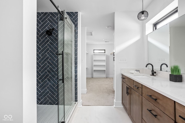 1717 Carrollton Ave, Indianapolis, IN 46202 - full bath featuring vanity and a stall shower