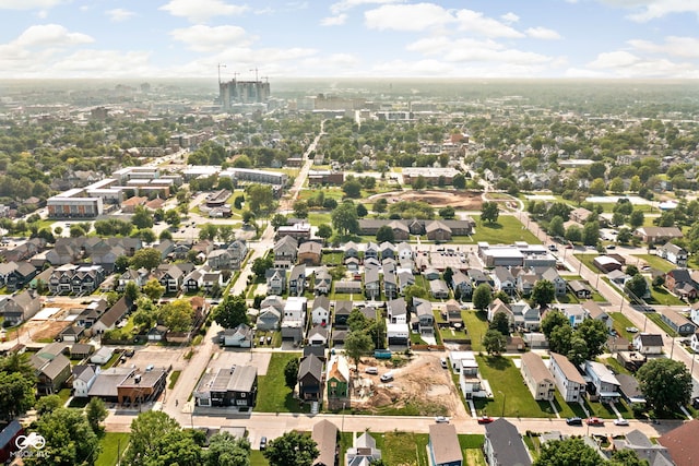 1717 Carrollton Ave, Indianapolis, IN 46202 - aerial view of property and surrounding area with nearby suburban area