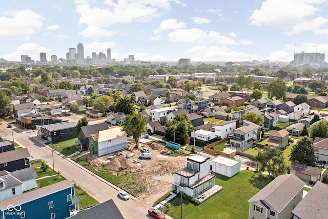1717 Carrollton Ave, Indianapolis, IN 46202 - aerial view of residential area with skyline