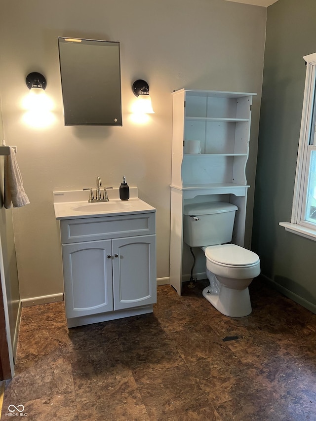 26 Oakwood Ave, North Vernon, IN 47265 - half bath with toilet, vanity, and baseboards